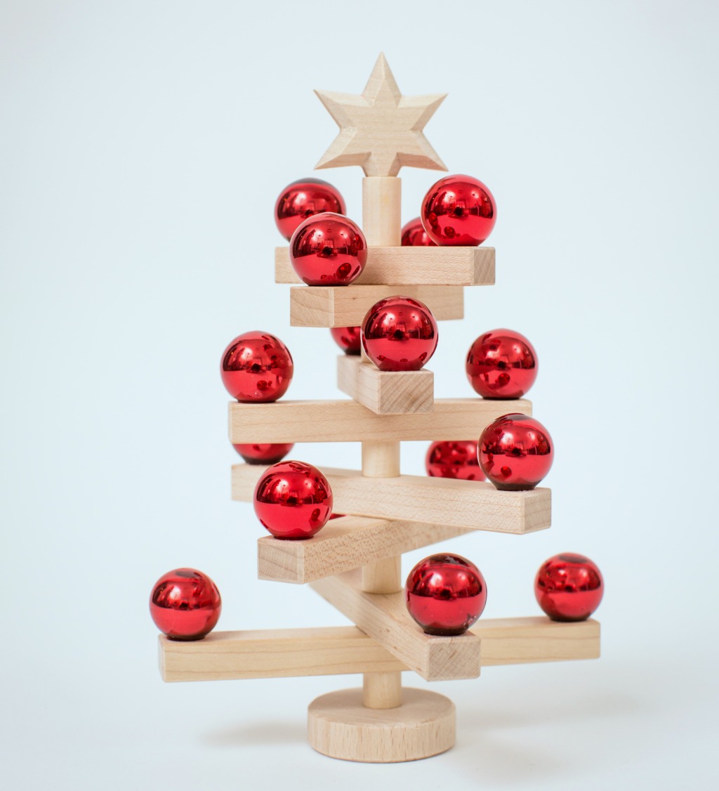 S-Tischweihnachtsbaum RUBENA - klassisches Rot